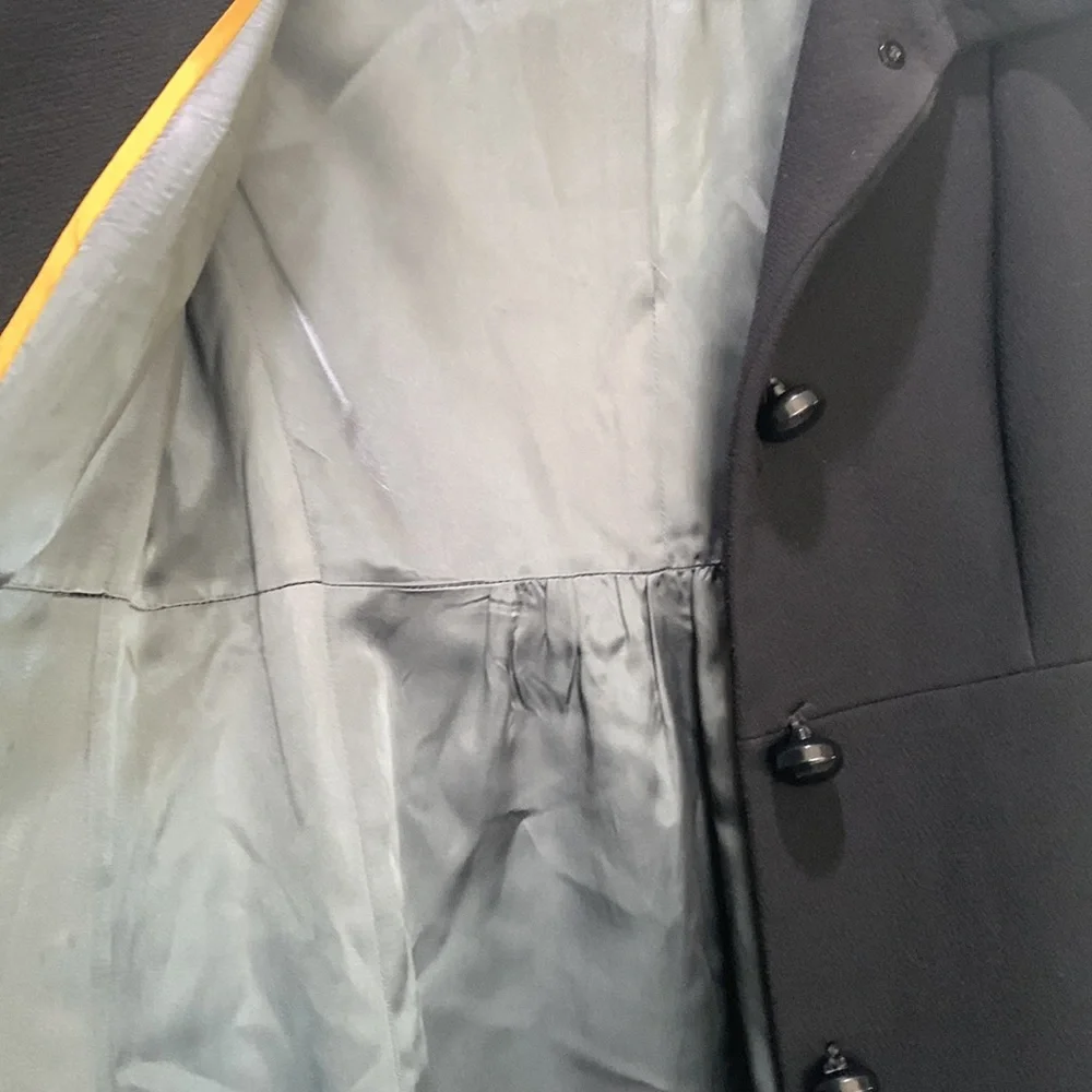 J crew black will blend coat size Small outerwear, career, classic